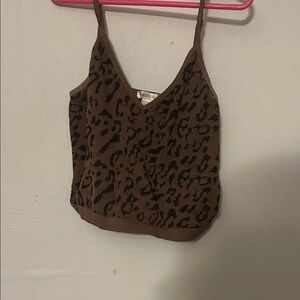 Bozzolo Leopard Print Brown Camisole
